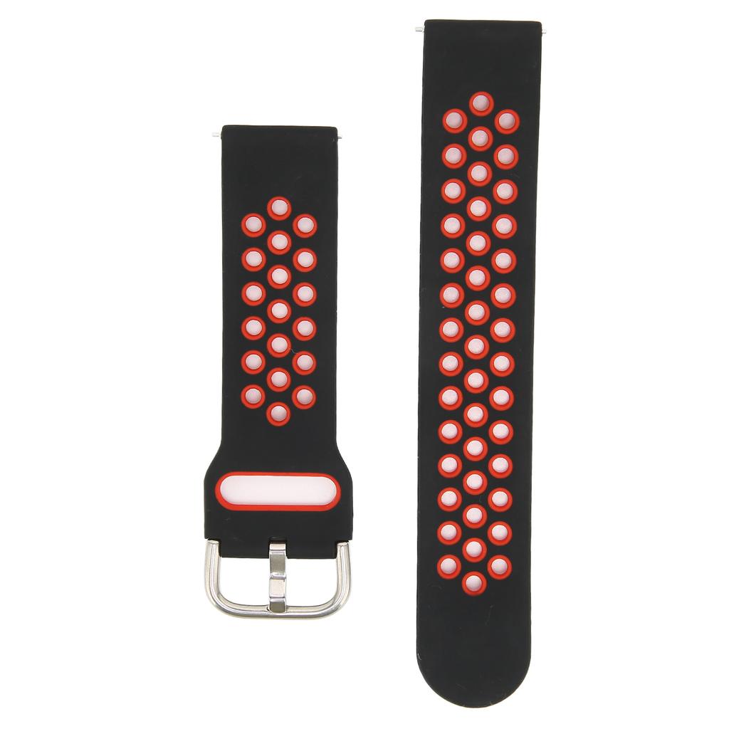 20mm Soft Silicone Watch Band Strap Wristband Replacement with Air Holes for Amazfit GTS 3