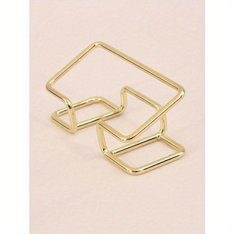1pc Electroplated Metal Business Card Holder, Card Storage Business Card Holder, Party Event Card Organizer, Business Card Holder