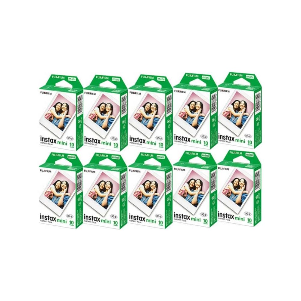 Fujifilm Instax Mini Instant Color Film, 1 pack x 10 (100 sheets)