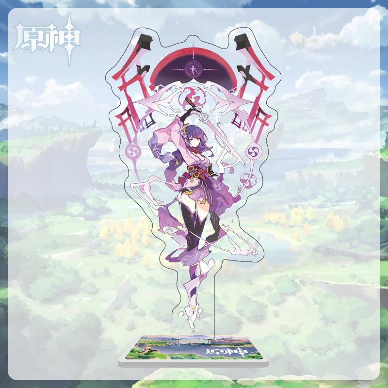 16cm Height  Acrylic Large Stand-up Display Featuring Characters From Mondstadt, Liyue, and Inazuma In Genshin Impact