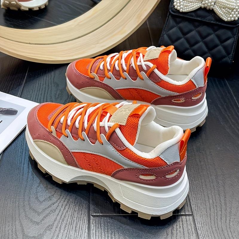 Fashionable All-Season Chunky Sole Trendy Versatile Sneakers, New Comfortable Women's Casual Shoes, Stylish Women's Footwear