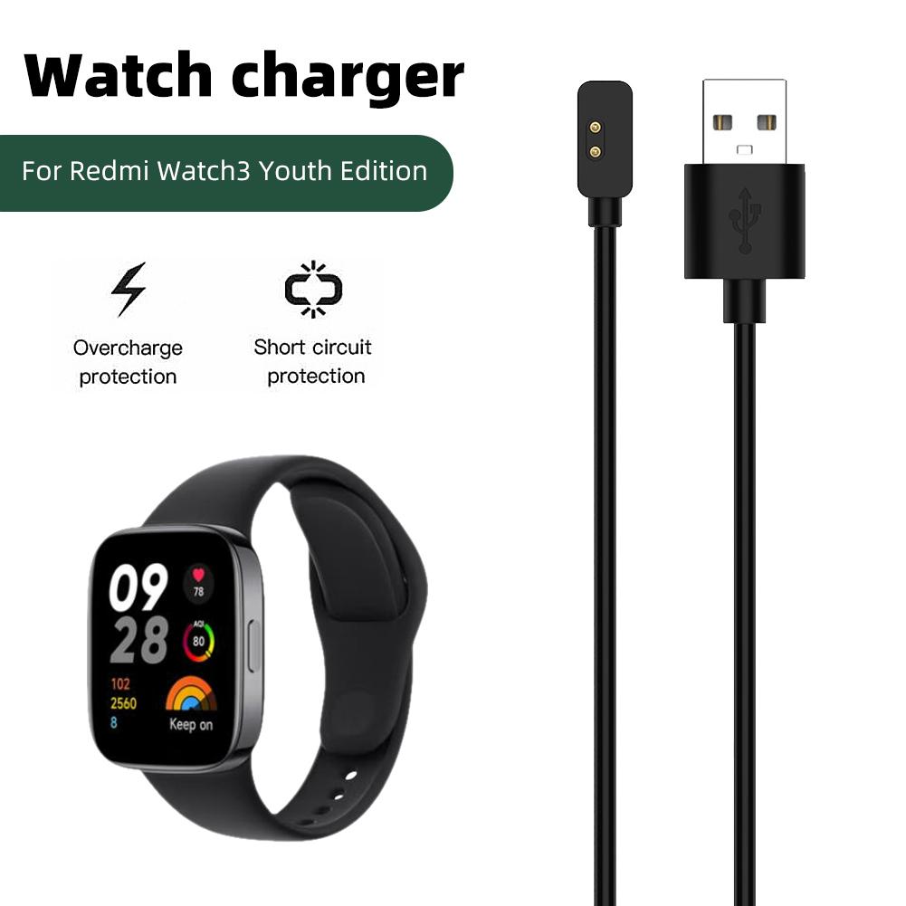 

1M USB Charging Cable For Redmi Watch 3 Active Magnetic Smart Watch Charger Fast Charging Dock for Redmi Band 2 /Watch 3 Lite