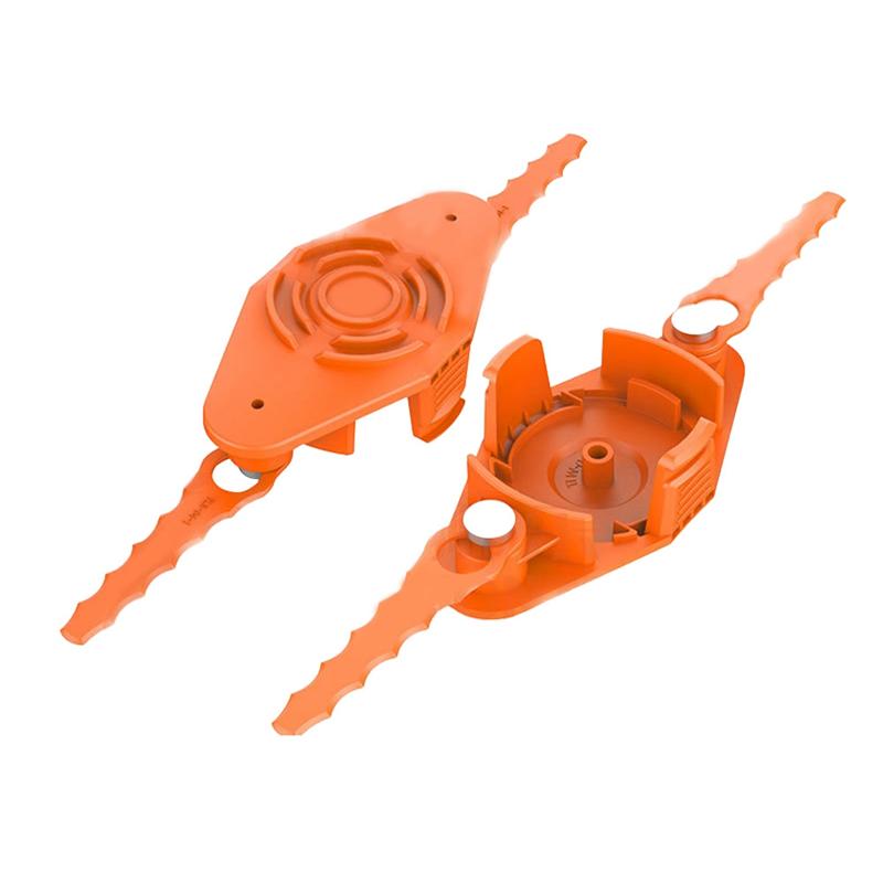 

ABMH-Trimming Head Kit With Plastic Blade Part For WG150 WG151 WG180 Spare Blade Set Garden Mower Accessories Replacement помаранчевий