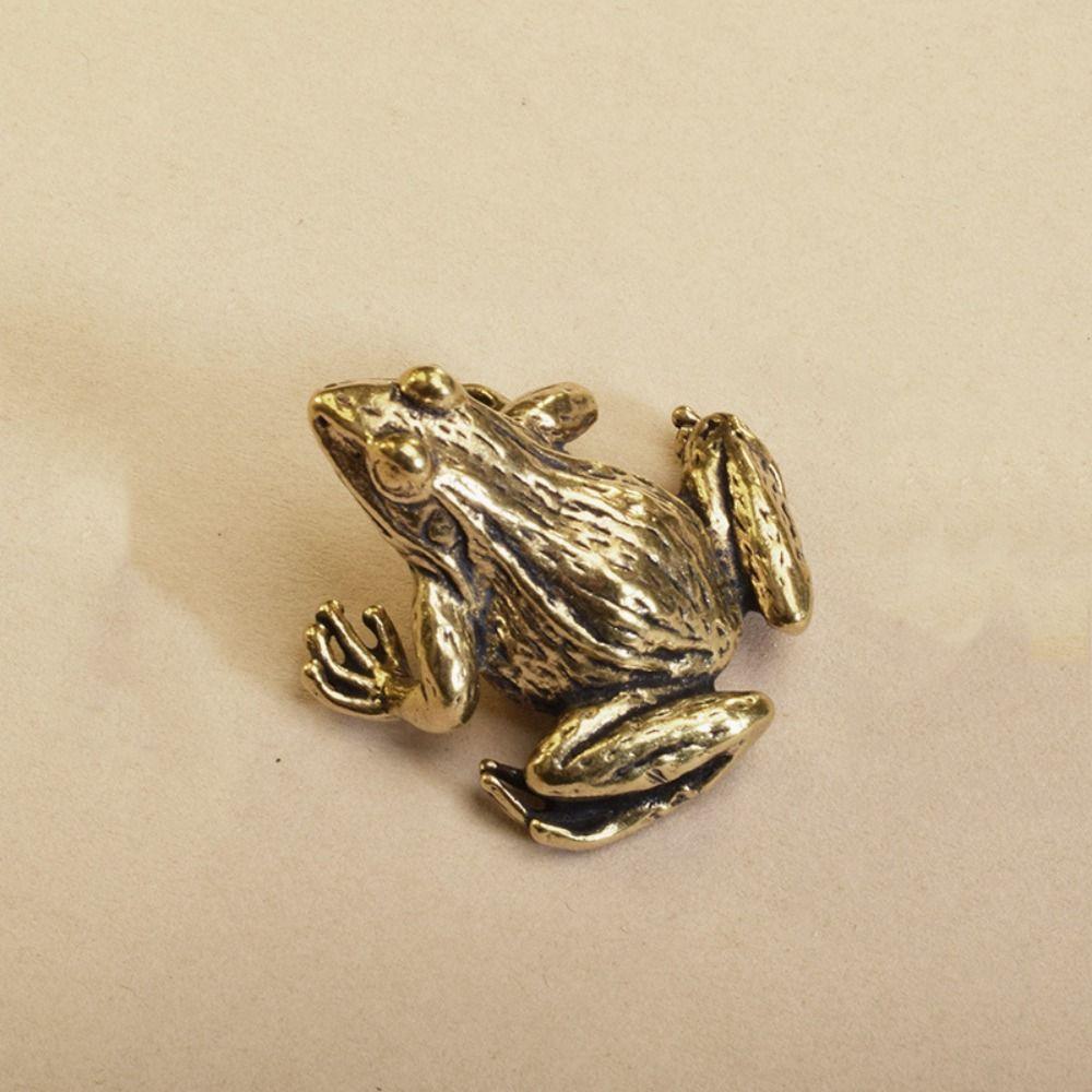 Frog Copper Frog Copper Flower Skin Frog Handicraft Water Frog  Desktop Gift