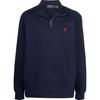 Polo Logo Embroidered Half-Zip Long Sleeve Sweatshirt Men Sweatshirt Blue 710962519-003