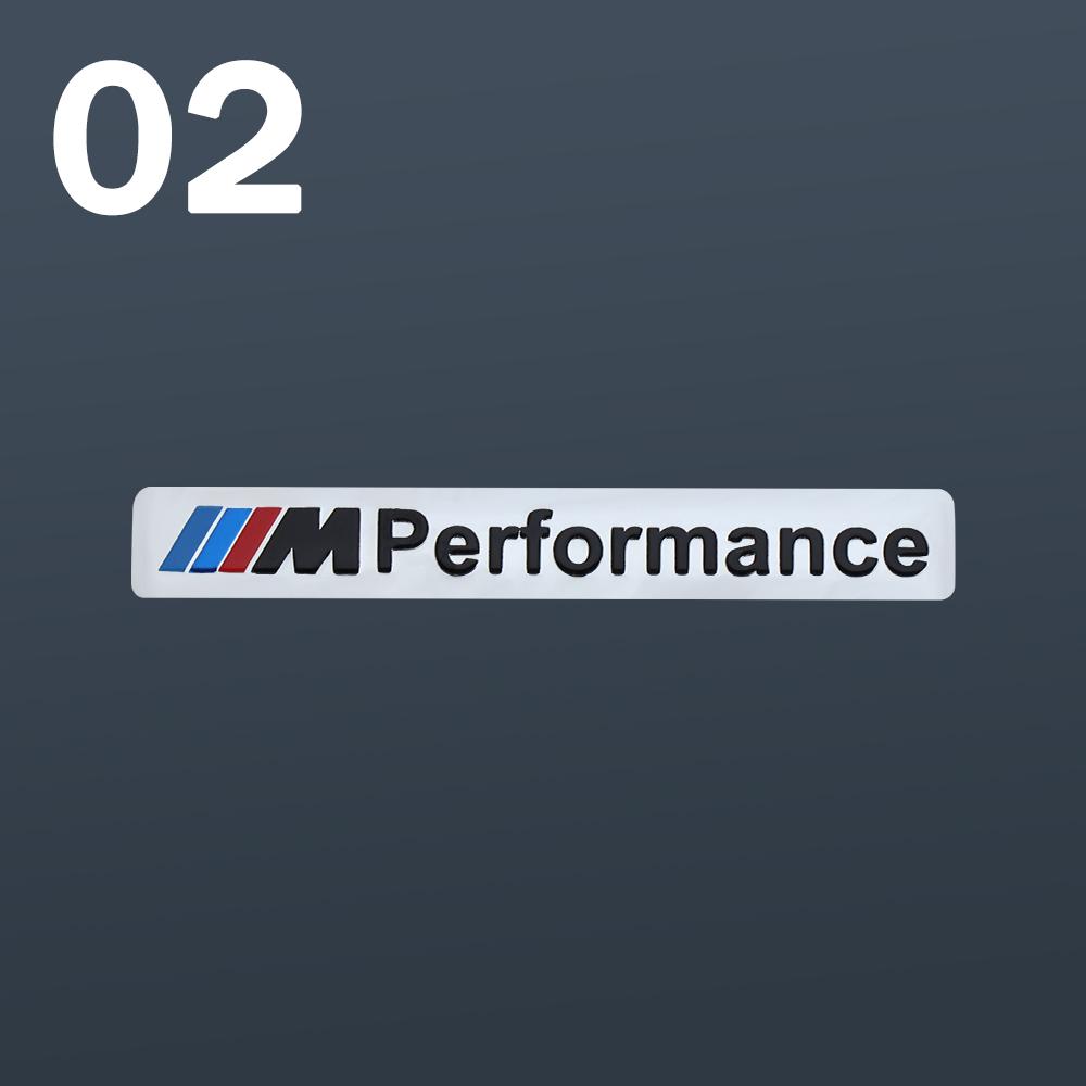Auto Decoration Stickers 3D Aluminum Car Body Tail Trunk Badge Decals For BMW M Performance M3 M5 Motor Sport Emblem Accessories