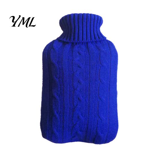 Home Use Hot Water Bag 2000ML Bottle with Knit Cover, Leakproof Rubber Menstrual Cramp Relief for Pain Relief, Winter Warm Neck, Shoulder Back