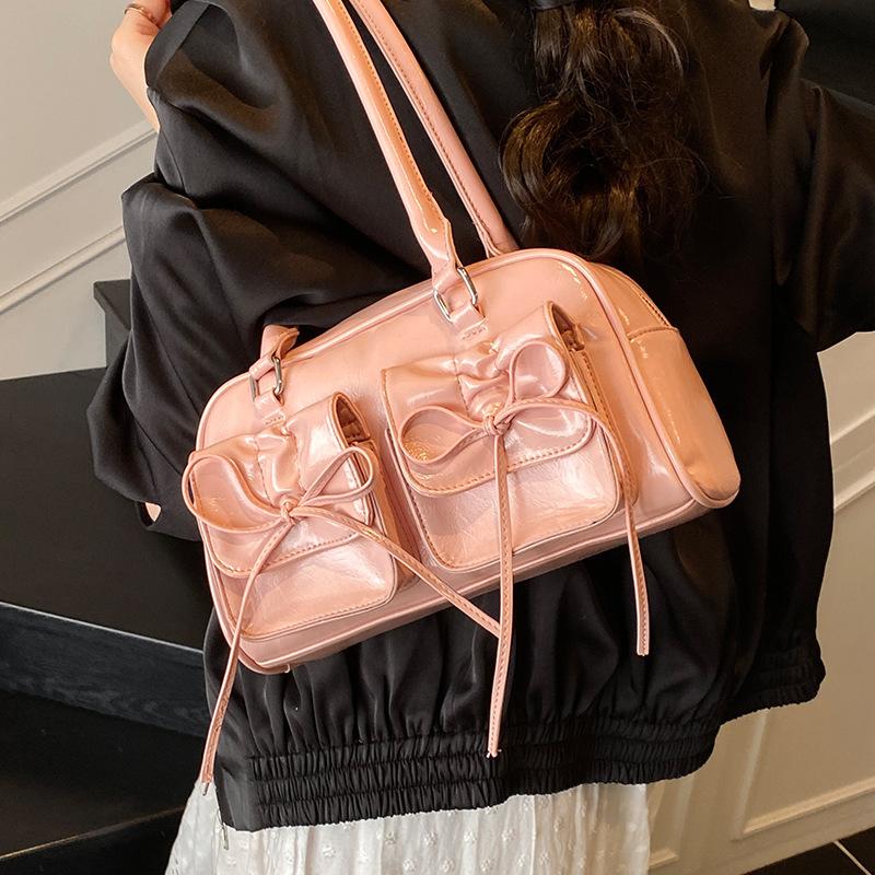 Ballet Style Bow Underarm Bag 2025 Spring and Summer New Niche Fashion Handbag Temperament Versatile Shoulder Bag