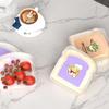 Toast Shaped Portable Lunch Box With Lid Toast Bread Sandwich Box Kitchen Outdoor Picnic Large-Capacity Bento Box