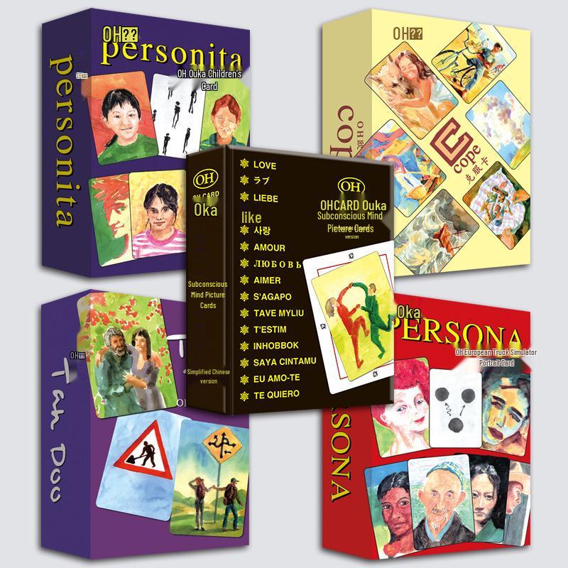 Unterbewusste Karte-Oh! Kartenlehre Kurs: Geistheilungs- & Projektionsspiel mit 14-teiligem Buchset