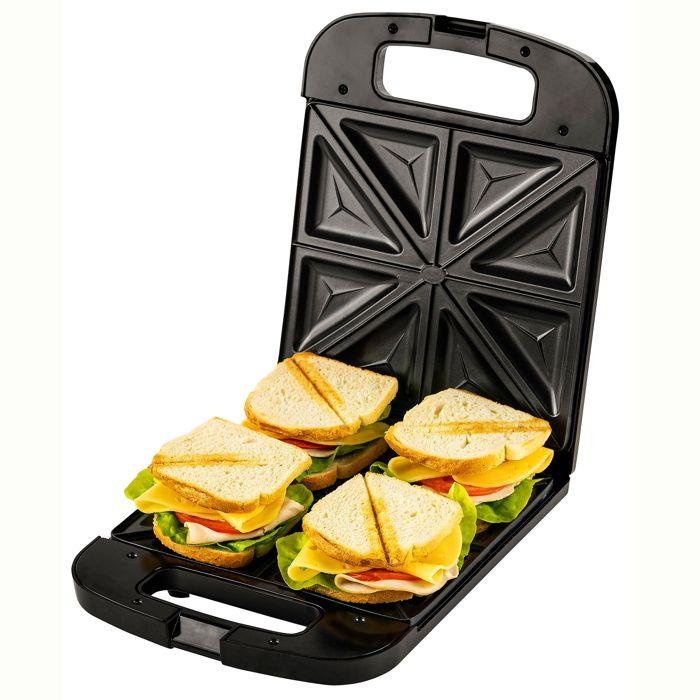 Appareil Éectrique Pour 8 Sandwiches En Forme De Triangle, Plaques Antiadhésive Adler AD3055 2000W 02031
