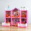 Colorful Led Light Huge Dollhouse 14 Rooms 7 Designs Perfect Gift For Girls