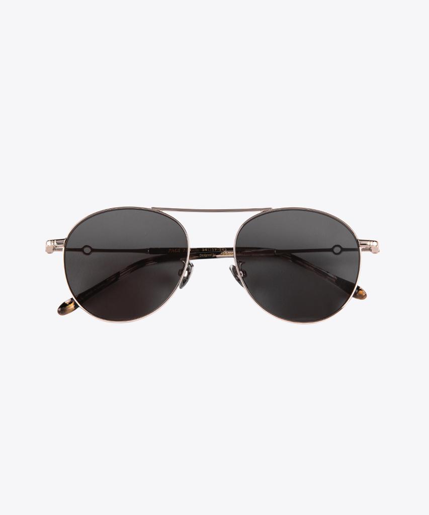Seupeulingseuteulingseu Vintage Round Shape Sunglasses Page 777 [Silver]