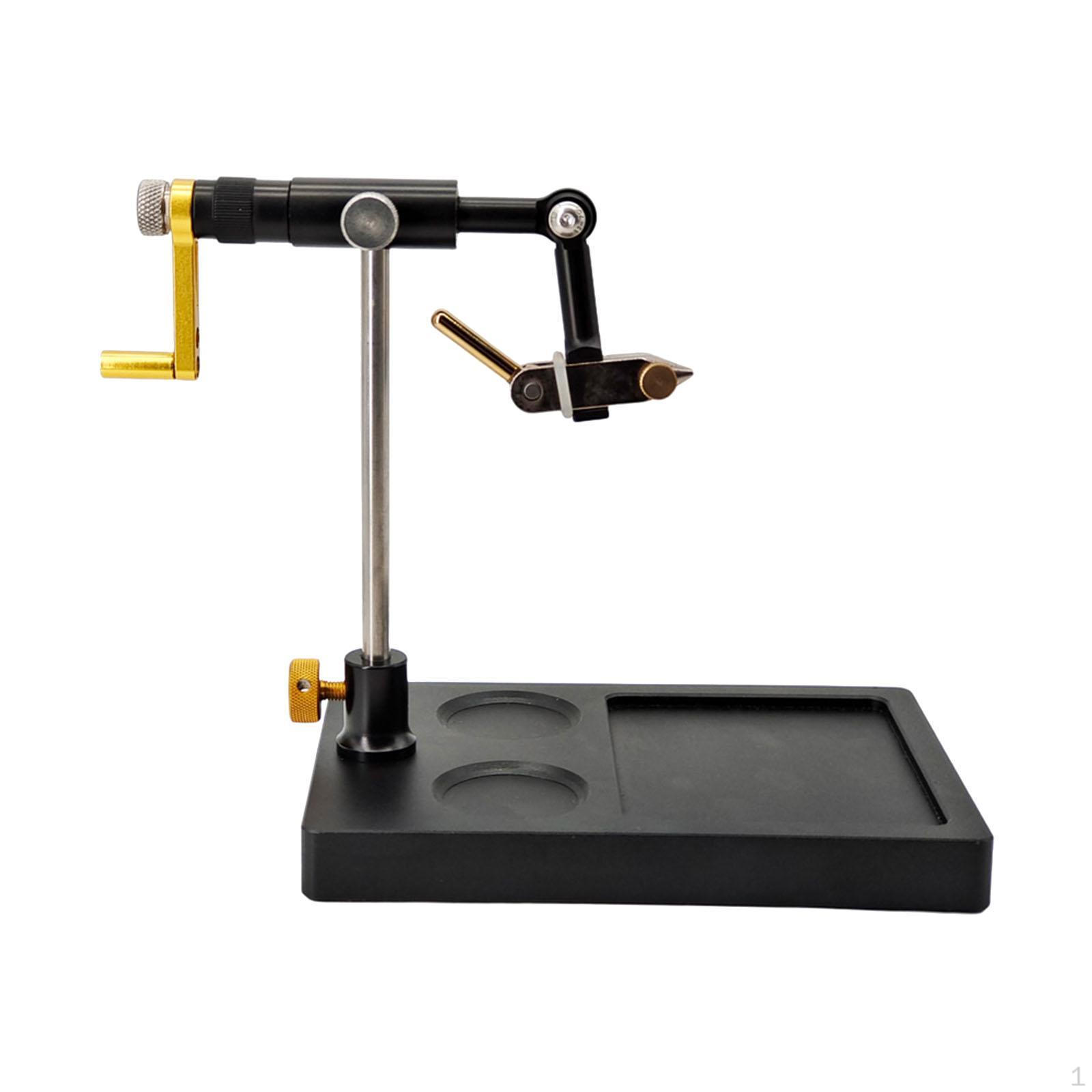 

Fly Tying Vise Multiple Adjustments Fishing Supplies with Pedestal Base Sturdy Lure Making
