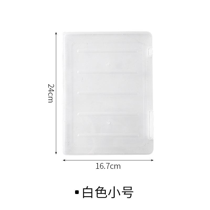 A4 File Storage Box, Transparent Double Card Buckle Plastic File Box, Waterproof And Dustproof Account Book, Graduation Certificate Information Box.