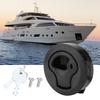 Marine Boat Round Deck Hatch Lock with Key Plastic for Yacht Parts Accessories