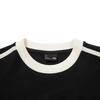 Li-Ning Sports Lifestyle Series Round Neck Retro Color Block Letter Stripe Versatile Loose Sweatshirt Unisex Sweatshirt Black AWDVF87-2