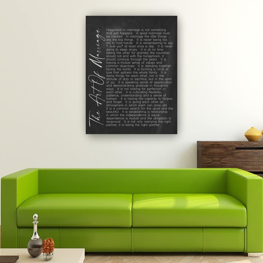 

Искусство брака Стихотворение Постер Цитаты Уилферда Арлана Петерсона Настенное искусство Холст Картины Декор для кухни Жикле Принт Картины на стену для ванной для 12L x 8W
