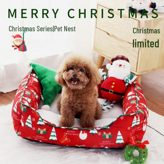 Ganzjahres-Warmes Hundebett für Kleine & Mittelgroße Hunde - Haustierkennel & Schlafplatz