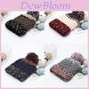 Knitted Beanie Hat For Women With Colorblock Pattern And Warmth For Autumn Winter Use