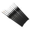 10Pcs Detail Paint Brushes Set Ergonomic Handle Soft Nylon Good Adsorbability Wide Application