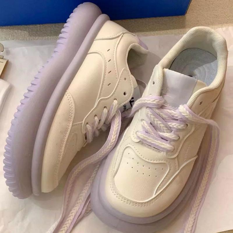 

Women s shoes taro purple sneakers women s 2024 new chic shoes platform big head niche purple shoes spring and autumn 88