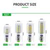 HOMZY E27 LED Lamp E14 LED SMD 5730 220V Corn Light Bulbs 24 36 56 72 LEDs Lamparas LED Chandelie For Home Decoration Ampoule Led Light