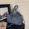 Vintage Denim Tote Bag Women Shoulder Bag Handbag