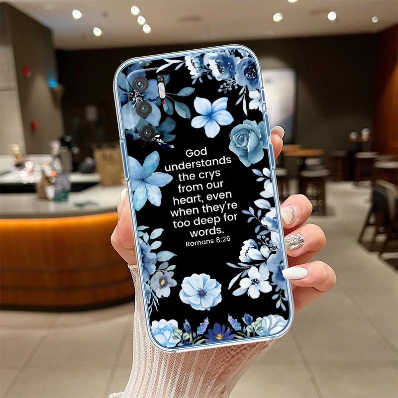 

UP14 Bible verse Jesus Cross Transparent Phone Case for Motorola Moto G7 G8 G9 G84 G85 G73 G24 G15 Z2 Play Power Plus Motorola Moto G7 Plus