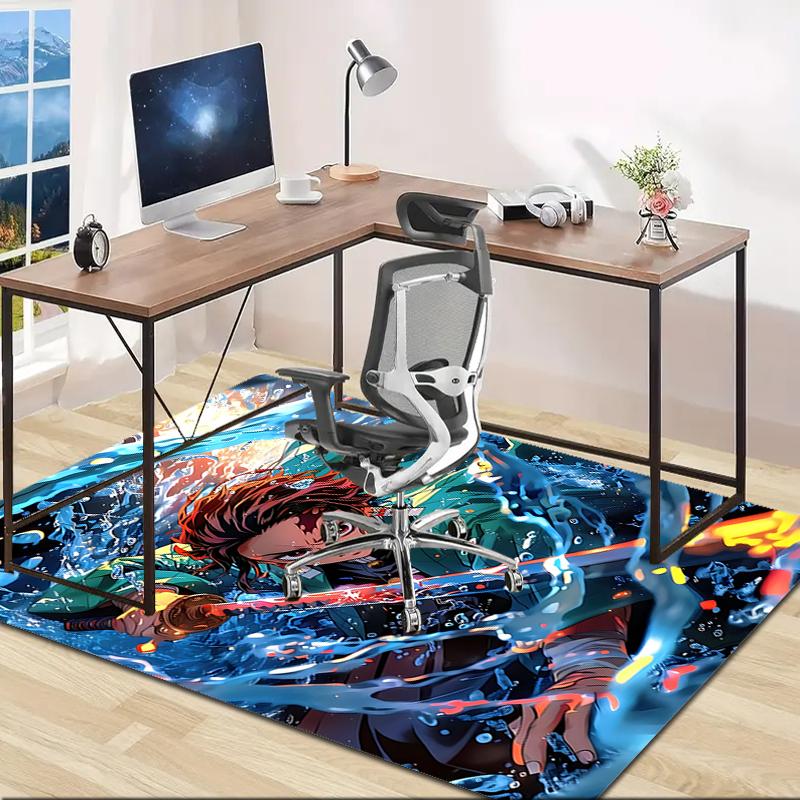 1pc Demon Slayer4 Design Area Rug - Non-Slip, Soft & Cozy Floor Mat for Living Room, Bedroom, Office - Indoor/Outdoor Decorative Carpet