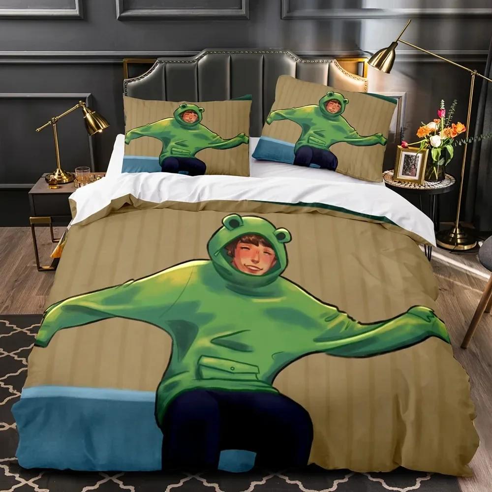 

Comforter New 3D Print Karl Jacobs Bedding Set Printed With Bed Soft Single Double Queen Super King Size Kids Adult Comforter (quilt)-EU Single(135*200cm)3pcs