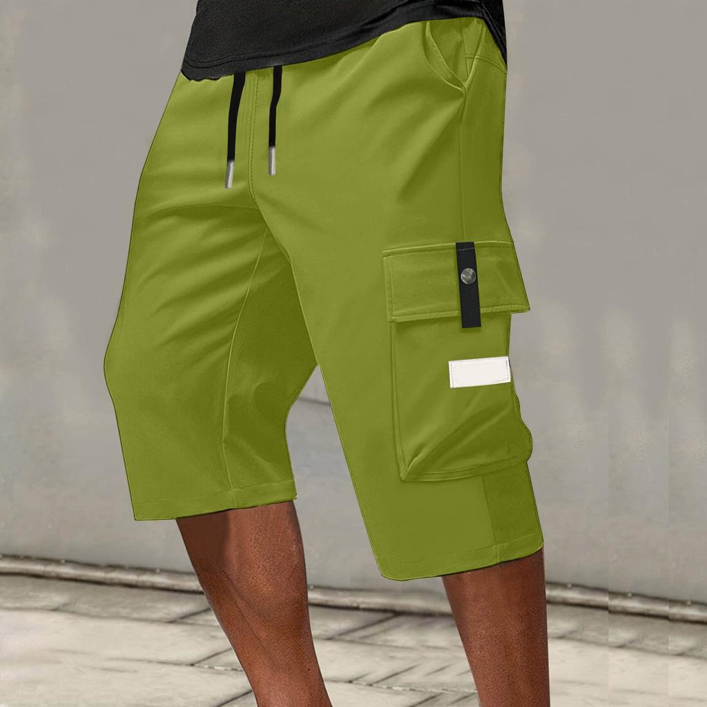 Men's Lace-up Sweatpants Men's Cargo Shorts Casual Pants