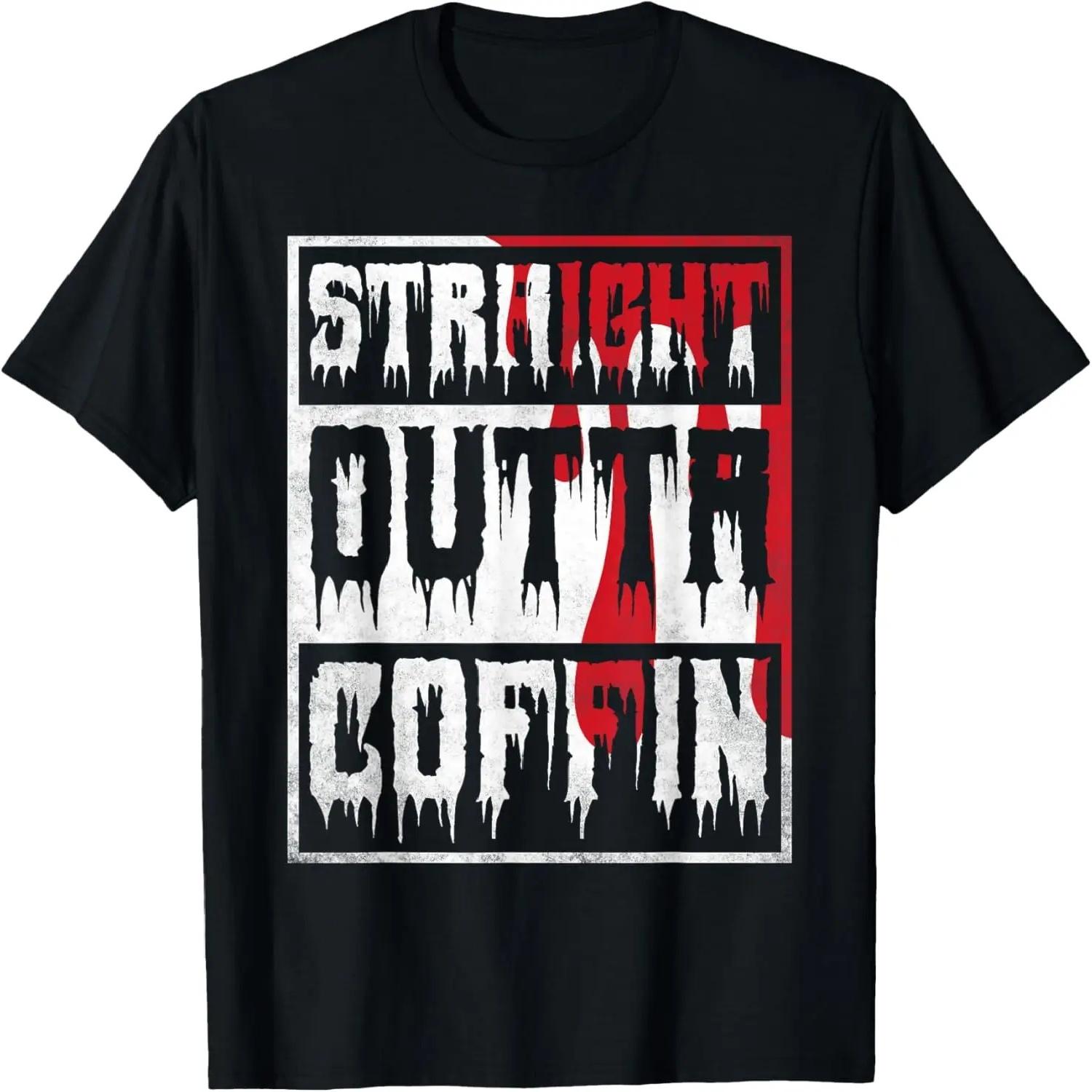 Straight Outta Coffin, Halloween Vampire T-Shirt S разноцветный