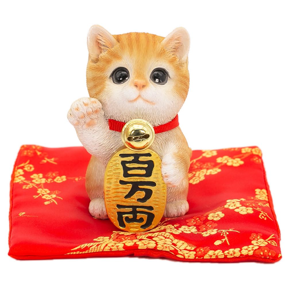 Devalier Cat Prosperous Protection from Misfortune and Good and Financial Perfect for Restaurant and New Perfect as a Tiger cb039y Maneki-neko