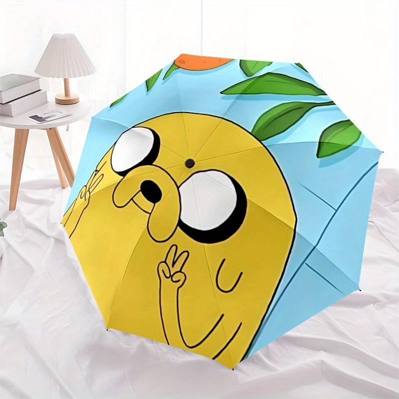 1pc Jake the Dog Automatic Umbrella 8-Bone Design Compact Gear for Outdoor Travel, Perfect Helloween Chrismas Gift for Friends or Family Y250829181