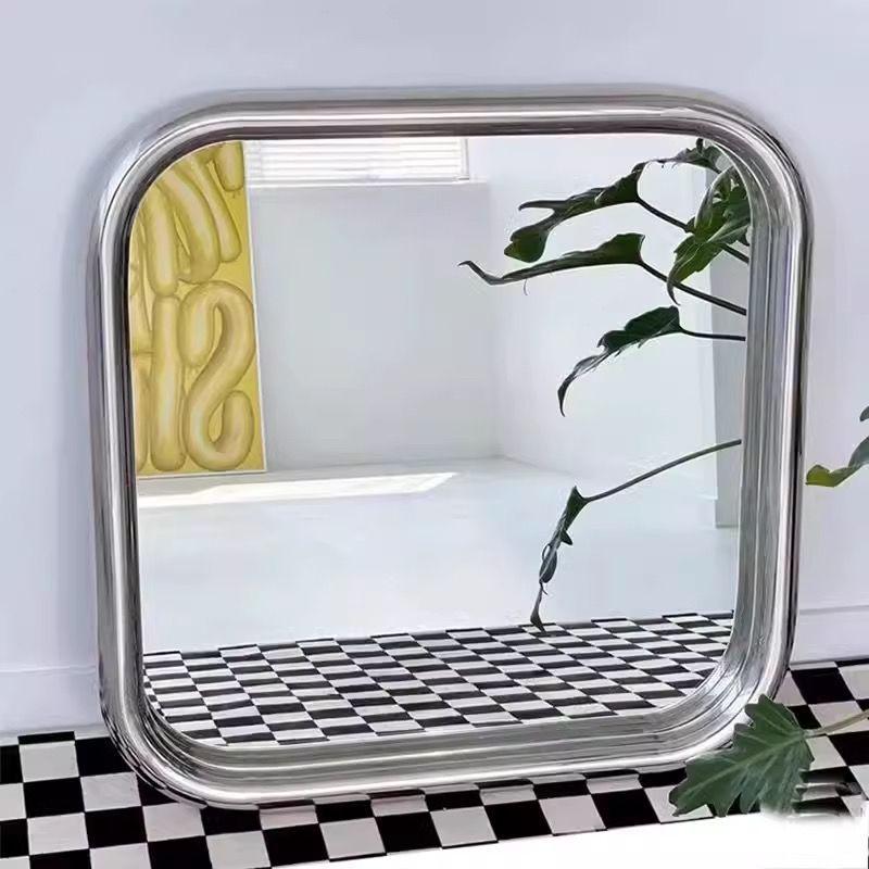 Trendy Wall-Mounted Square Vanity Mirror for Bathroom 40x40