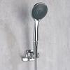 Shower Head Holder 90° Rotatable Adhesive No Drill Wall Mount Removable Bracket for Bathroom Shower Accessory