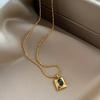 High Quality French Niche Turquoise Beaded Emerald Natural Freshwater Necklace Double Stacked Temperament Women