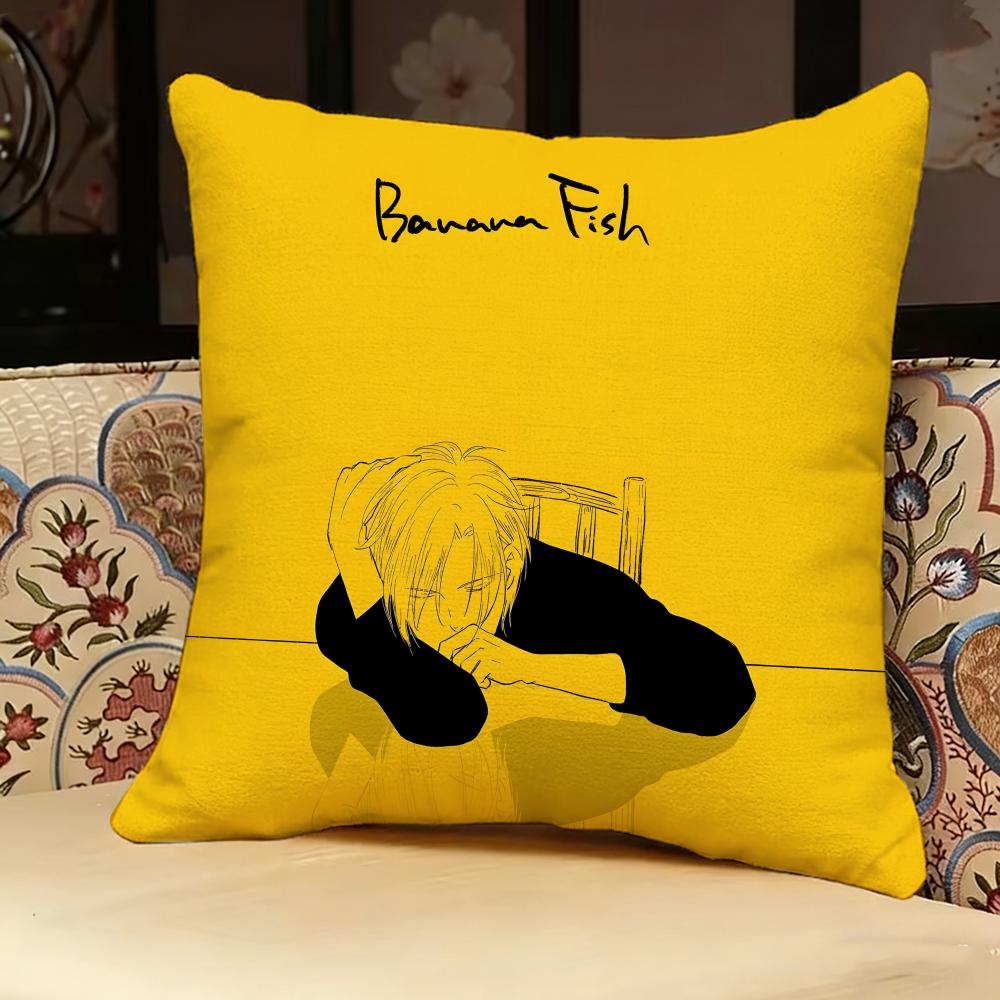 Banana Fish Anime Pillow Case Pillowcase, Double-sided Printed, Sofa Cushion, Bedroom Headboard Pillow
