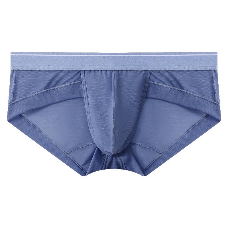 Men's 2025 Ultra-Thin Sexy Mesh Triangle Underwear - Breathable Ice Silk, Quick-Drying & Transparent.