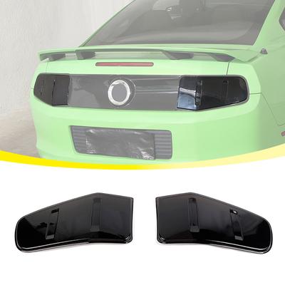 Taillights Covers Rear Lamp Housing ABS Tail Light Decoration Cover Sticker For Ford Mustang 2010-2012 Exterior Accessoriess (Smoked Black)