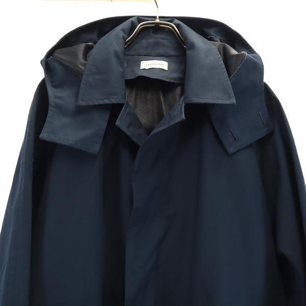 FACTOTUM Stainless Collar Coat Navy Men's Used