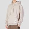 Adidas M Caps Hd Solid Logo Sports Casual Pullover Hoodie for Men, Gray-Brown
