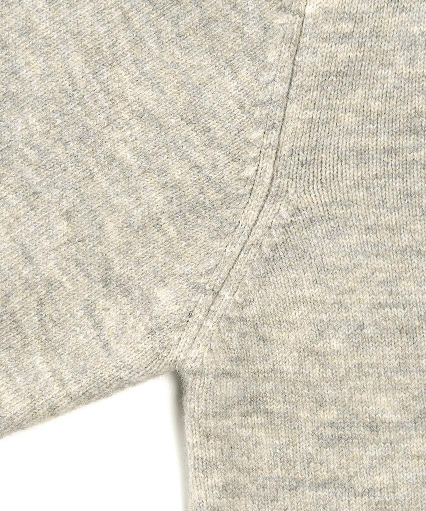 Excontainer Minimalist Button Round Neck Crop Cardigan (Grey)