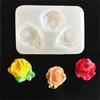 3D Rose Silicone Candle Molds for Epoxy Resin Candle Soap Fondant Chocolate Candy Baking Cement Clay Silicone Molds