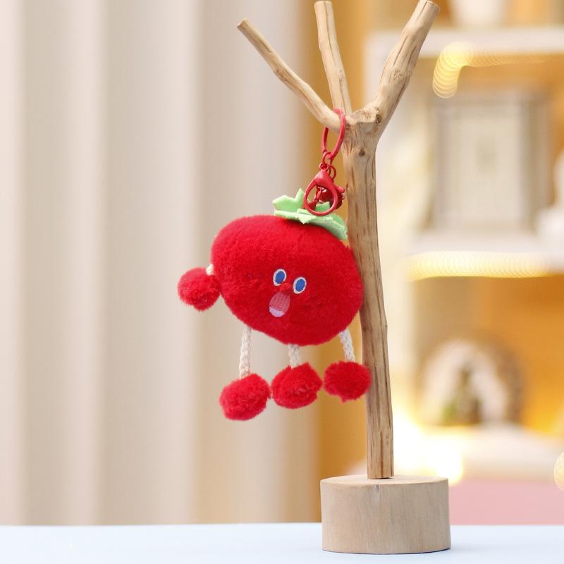 Cute Vegetable Plush Toy Cartoon Cabbage Corn Broccoli Pendant Soft Stuffed Doll Keychain Backpack Car Bag Decor Kid Gift