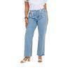 Womens/Ladies Denim Mid Rise Straight Leg Jeans