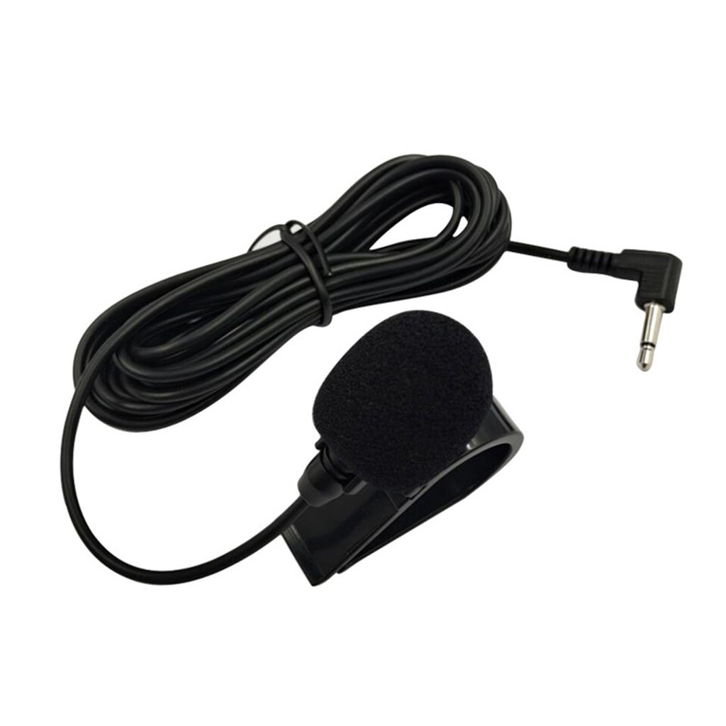 Microfone de carro portátil de 3,5 mm com cabo de 9,85 pés para unidade principal do veículo, DVDs Bluetooth, rádio estéreo player -32DB