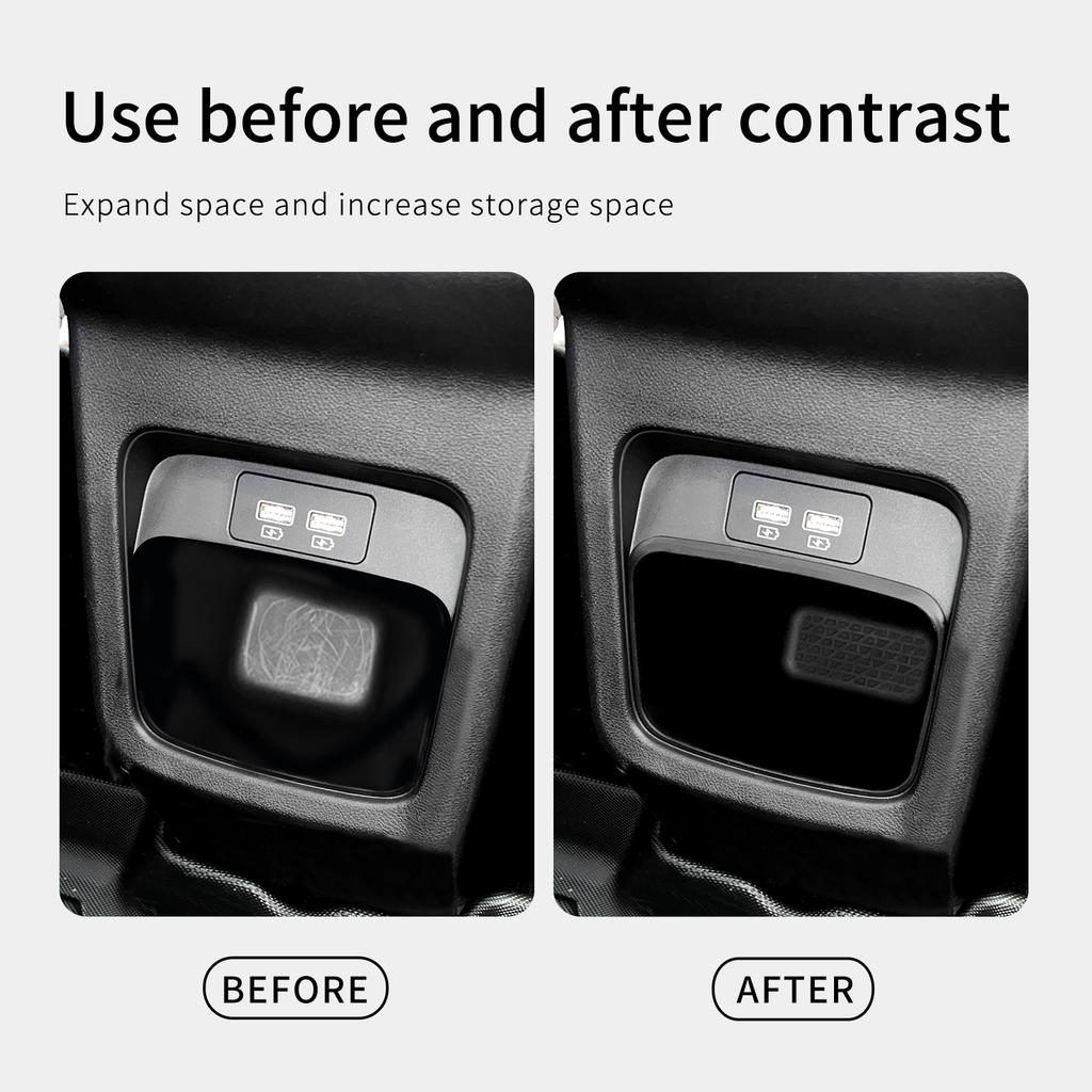 For BYD Yuan Pro 2026 2026 Car Storage Box Interior Accessories Central Control Armrest Box Rear Storage Case Organizer Bucket