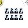 ENHYPEN ID Photo Set, 1-Inch Official Style Passport Photo Stickers, Kpop EN Fan Collectible Mini Portrait Cards for Wallet Phone Case Decoration